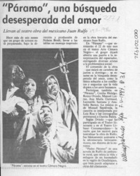 "Páramo", una búsqueda desesperada del amor  [artículo].