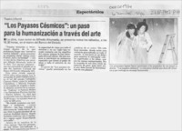 "Los payasos cósmicos", un paso para la humanización a través del arte  [artículo].