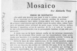 Mosaico  [artículo] Abelardo Troy.