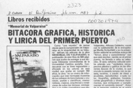Bitácora gráfica, histórica y lírica del primer puerto  [artículo].