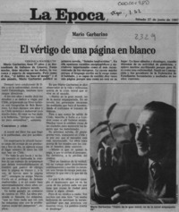 El vértigo de una página en blanco  [artículo] Verónica Waissbluth.