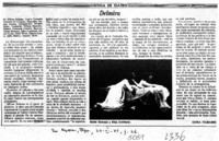 Delmira  [artículo] Luisa Ulibarri.