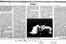 Delmira  [artículo] Luisa Ulibarri.