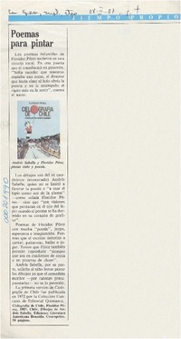 Tiempo propio  [artículo].