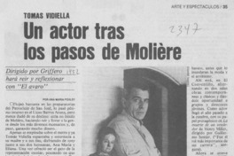 Un actor tras los pasos de Molière