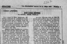 Don Judas Romero  [artículo] Apir.