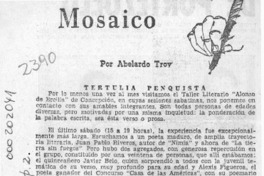 Mosaico  [artículo] Abelardo Troy.