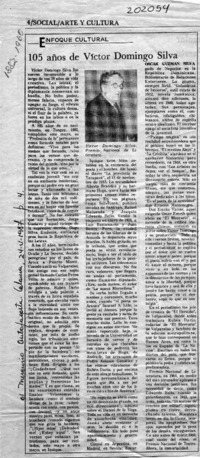105 años de Víctor Domingo Silva