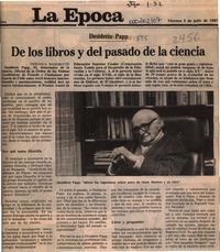 De los libros y del pasado de la ciencia  [artículo] Verónica Waissbluth.