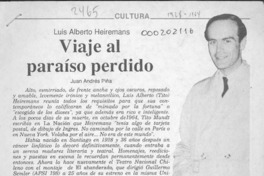 Viaje al paraíso perdido  [artículo] Juan Andrés Piña.