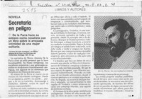 Secretaria en peligro  [artículo] D. O.