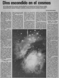 Dios escondido en el cosmos