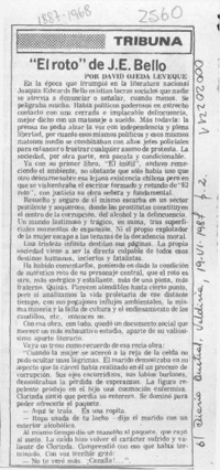 "El roto" de J. E. Bello