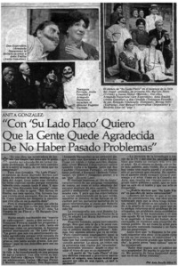 Anita González, "Con 'Su lado flaco' quiero que la gente quede agradecida de no haber pasado problemas"