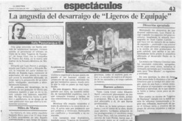 La angustia del desarraigo de "Ligeros de equipaje"  [artículo]Italo Passalacqua C.