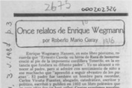 Once relatos de Enrique Wegmann
