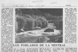 Los poblados de la Mistral