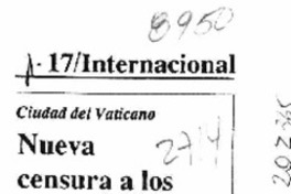 Nueva censura a los hermanos Boff  [artículo].
