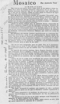 Mosaico  [artículo] Abelardo Troy.