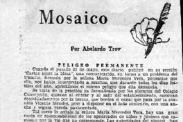 Mosaico  [artículo] Abelardo Troy.