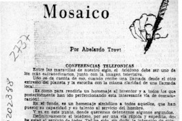 Mosaico  [artículo] Abelardo Troy.