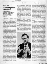 La convergencia civil militar  [artículo] Magdalena Silva.