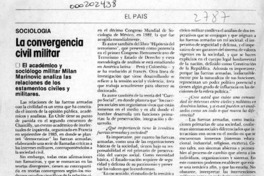 La convergencia civil militar  [artículo] Magdalena Silva.