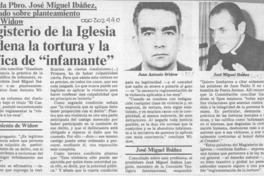 Magisterio de la Iglesia condena la tortura y la califica de "infamante"  [artículo].