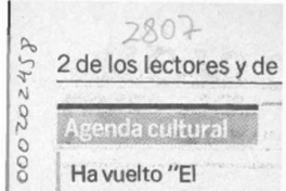 Ha vuelto "El retablo de Yumbel"  [artículo].