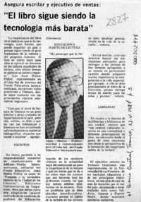 "El Libro sigue siendo la tecnología más barata"  [artículo].