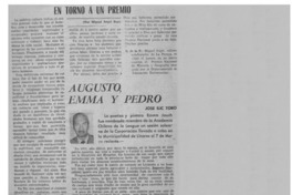Augusto, Emma y Pedro