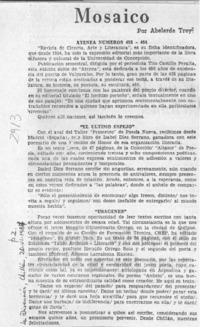 Mosaico  [artículo] Abelardo Troy.