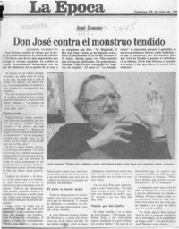 Don José contra el monstruo tendido  [artículo] Verónica Waissbluth.
