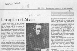 La capital del Abate  [artículo] Sergio Ramón Fuentealba.