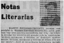 Notas literarias