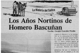 Los años nortinos de Homero Bascuñan
