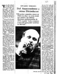 Del anacronismo y otras dictaduras  [artículo] Carolina Díaz.