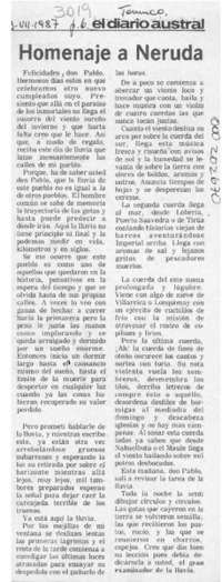 Homenaje a Neruda  [artículo].