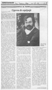 Ligeros de equipaje  [artículo] Luisa Ulibarri.