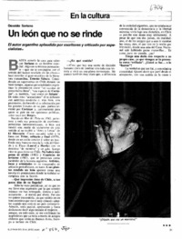 Un león que no se rinde  [artículo] Ana María Larraín.