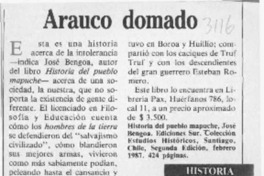 Arauco domado  [artículo].