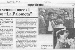 Esta semana nace el grupo "La Palometa"  [artículo].