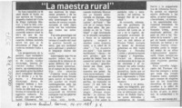 La maestra rural  [artículo] Lautaro Robles Alvarez.