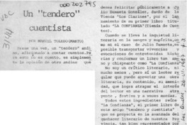 Un "tendero" cuentista  [artículo] Manuel Toledo (Manto).
