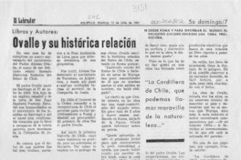 Ovalle y su histórica relación  [artículo].