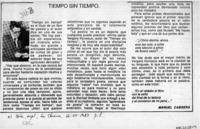 Tiempo sin tiempo  [artículo] Manuel Cabrera.