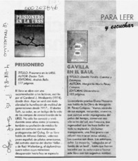 Gavilla en el baúl  [artículo].