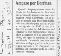 Amparo por Dorfman  [artículo].