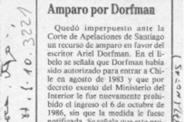 Amparo por Dorfman  [artículo].