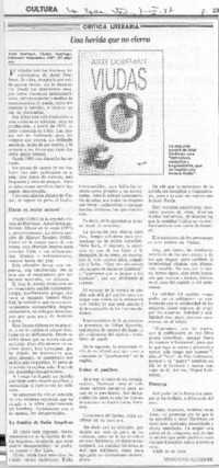 Una herida que no cierra